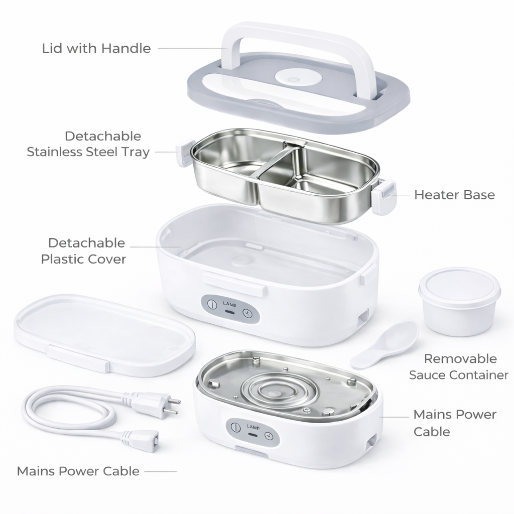 HeatBox Pro™ – Portable Electric Lunch Warmer